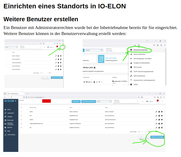 IO Einrichtung